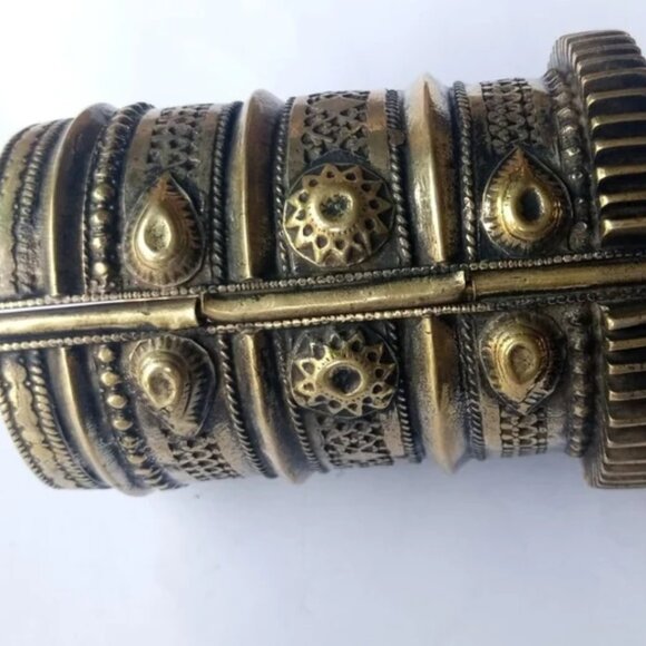 Single Handmade Afghan Vintage Handcuff Bracelet, Boho Style, Boho jewelry